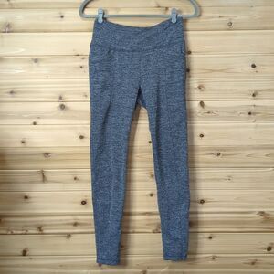 Athleta Pants Womens Medium Gray Herringbone Metro Pocket Leggings 349156